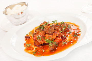meat and vegetable stew