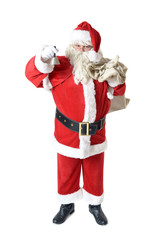 Weihnachtsmann mit Glocke und Sack