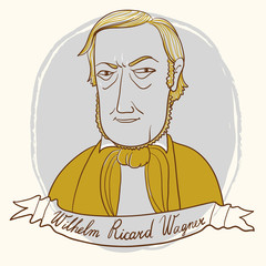 Portrait Of  Wilhelm Richard Wagner.