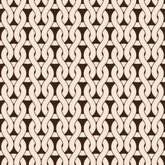 Knitted seamless pattern in natural color