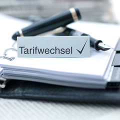 Fototapeta premium Tarifwechsel
