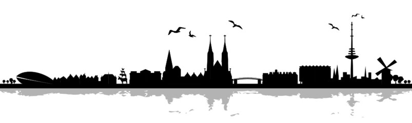 Skyline Bremen - obrazy, fototapety, plakaty