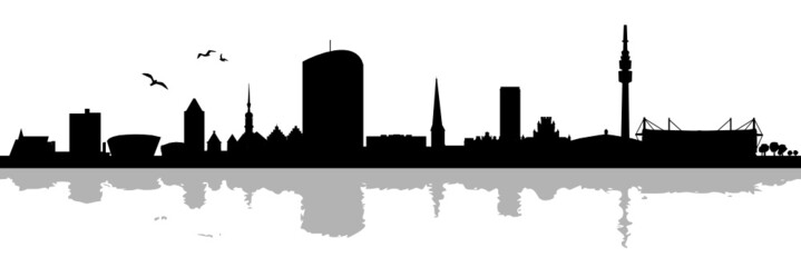 Obraz premium Skyline Dortmund Schatten