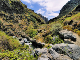 Fototapeta na wymiar Barranco del Infierno (Wąwóz Piekielny), Teneryfa, Wyspy Kanaryjskie