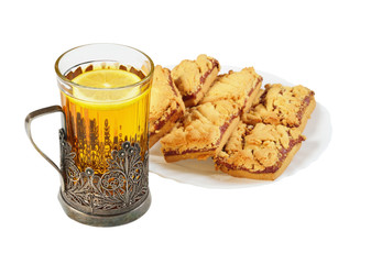 Tea cup and cookies