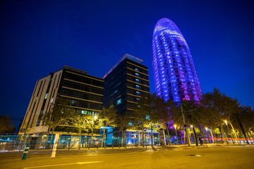 BARCELONA - NOVEMBER 24: Torre Agbar office building, Spain