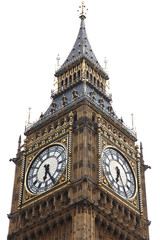 Fototapeta na wymiar Big Ben, Londyn gotycka architektura, UK