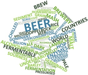 Fototapeta premium Word cloud for Beer