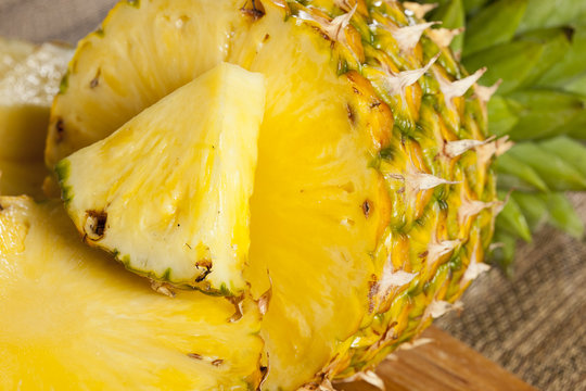 Fresh Yellow Organic Pineapple