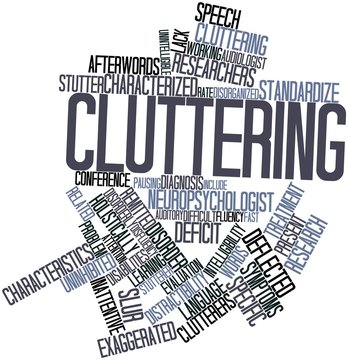 Word cloud for Cluttering