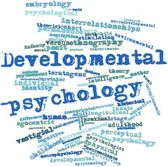 Word cloud for Developmental psychology - obrazy, fototapety, plakaty