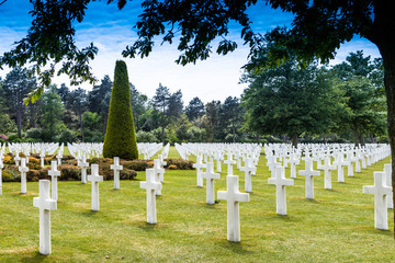Fototapeta na wymiar Normandy American Cemetery, Francja