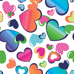 colorful hearts background - 47405161