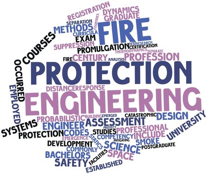 Word cloud for Fire protection engineering