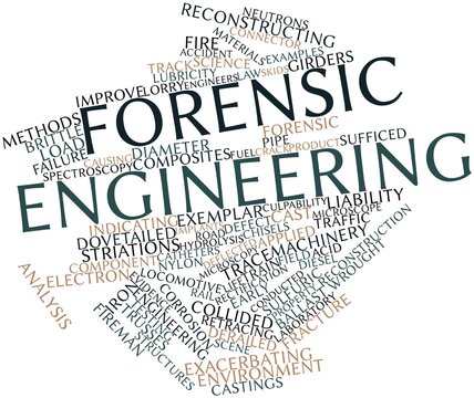 Word cloud for Forensic engineering
