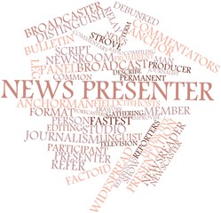 Word cloud for News presenter