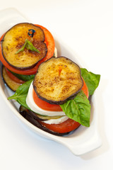 Eggplant Mozzarella Stacks