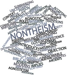 Word cloud for Nontheism