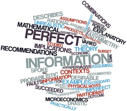 Word cloud for Perfect information