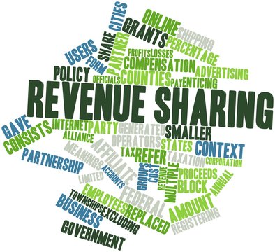 Word cloud for Revenue sharing