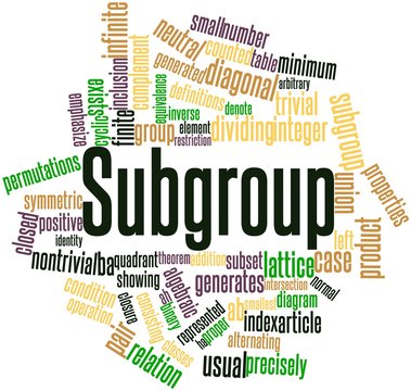 Word cloud for Subgroup