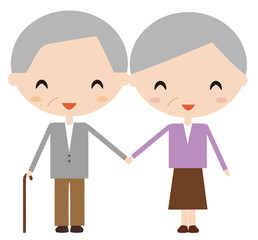 Obraz na płótnie Canvas Elderly Couple