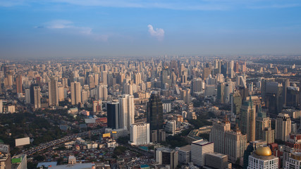 Cityscape, Bangkok bird eye view