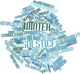 Word cloud for Winter solstice