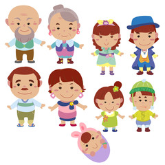 cartoon family icon