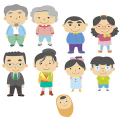 cartoon family icon