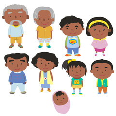 cartoon family icon