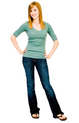 Young woman posing