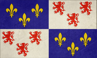 Grunge Picardie flag