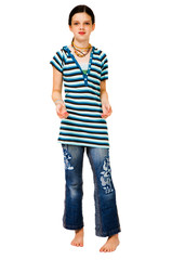Fototapeta premium Confident girl smiling