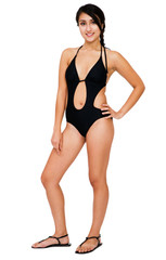 Confident woman smiling