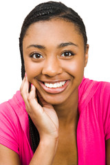 Portrait of teenage girl posing