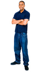 Fototapeta premium Smiling man posing