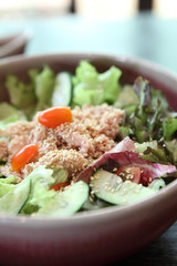 Salad japanese style with tuna