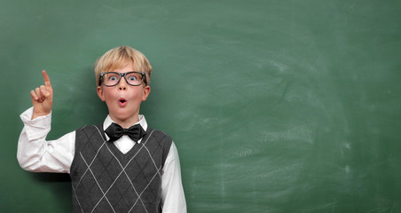 Schoolboy at the Blackboard