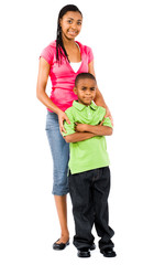 Portrait of teenage girl with boy