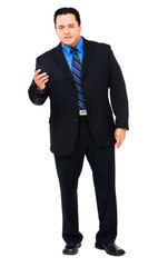 Businessman using mobile phone