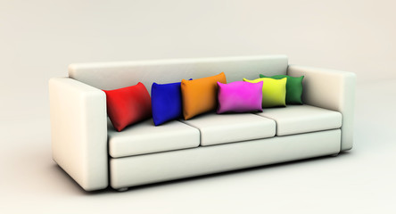 Sofa in 3d