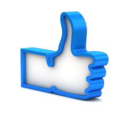 Like symbol on white background