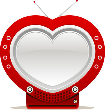 heart shaped tv