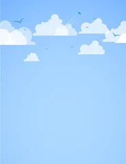 Poster Im Rahmen Gutes Wetter Hintergrund. Blauer Himmel mit Wolken © Alex