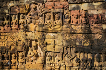 Carving in Angkor