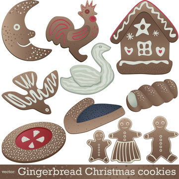 Gingerbread christmas cookies.