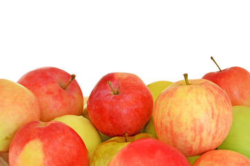 The apples isolated on white