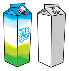milk cartoon