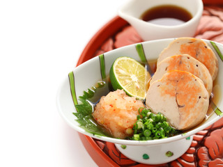 ankimo, steamed monkfish liver, japanese cuisine